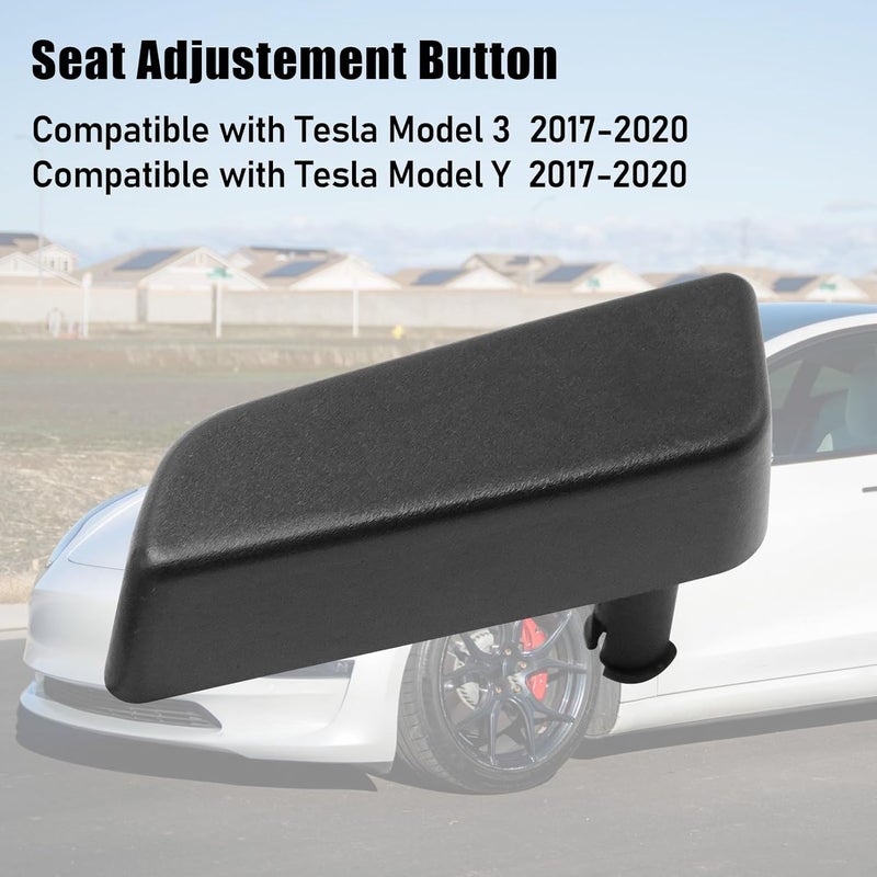 Jaronx Compatible with Tesla Model 3/Y Seat Adjuster Button 2017 2018 2019 2020, Passenger Side Seat Adjustement Switch Back Forward Button Cover for Tesla Model 3/Y 1098843-00-E - Image 3